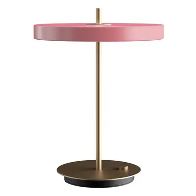 Růžová LED stmívatelná stolní lampa s kovovým stínidlem (výška 41,5 cm) Asteria Table – UMAGE