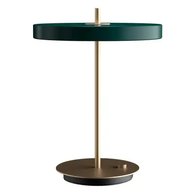 Tmavě zelená LED stmívatelná stolní lampa s kovovým stínidlem (výška 41,5 cm) Asteria Table – UM