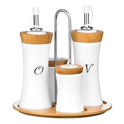 Dochucovací set s bambusovými prvky Premier Housewares Condiment