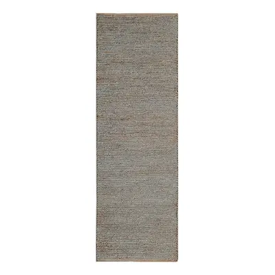 Světle šedý ručně tkaný jutový běhoun 66x200 cm Soumak – Asiatic Carpets