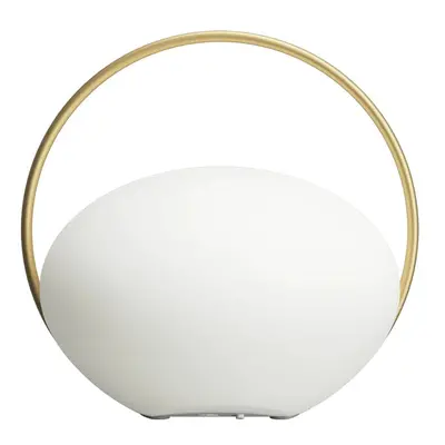 Bílá LED stmívatelná stolní lampa (výška 19 cm) Orbit – UMAGE