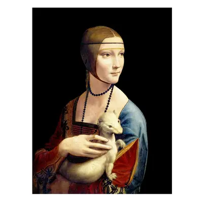 Obraz - reprodukce 50x70 cm Lady with an Ermine, Leonardo Da Vinci – Fedkolor