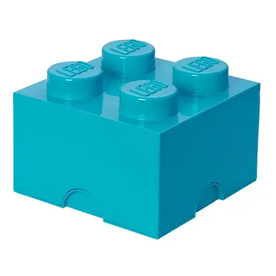 Azurově modrý úložný box čtverec LEGO®