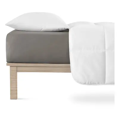 Tmavě šedé napínací prostěradlo jersey 200x220 cm Boxspring – Andrea Simone