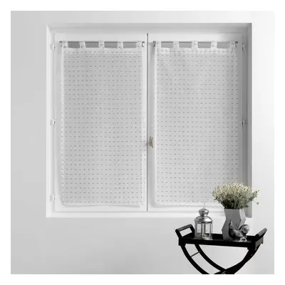 Bílé voálové záclony v sadě 2 ks 60x90 cm Pomponella – douceur d'intérieur