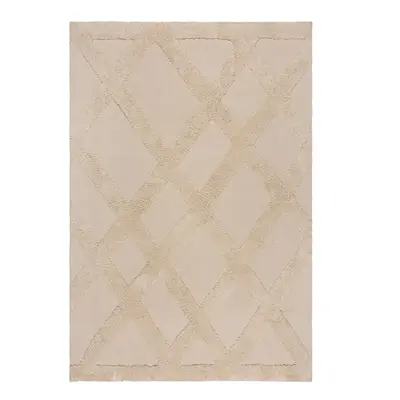 Béžový bavlněný koberec 160x230 cm Tessa Diamond – Flair Rugs