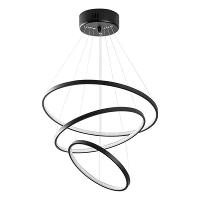 Černé LED závěsné svítidlo ø 50 cm Simit – Opviq lights