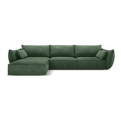 Tmavě zelená rohová pohovka (levý roh) Vanda – Mazzini Sofas