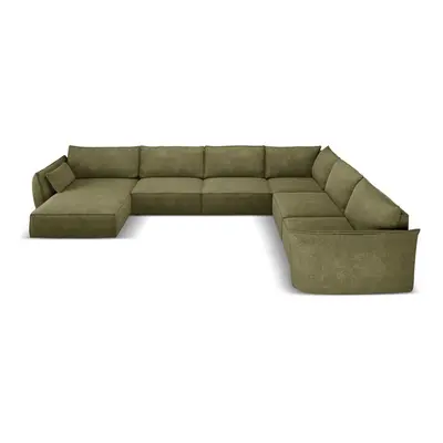 Zelená rohová pohovka (pravý roh) Vanda – Mazzini Sofas