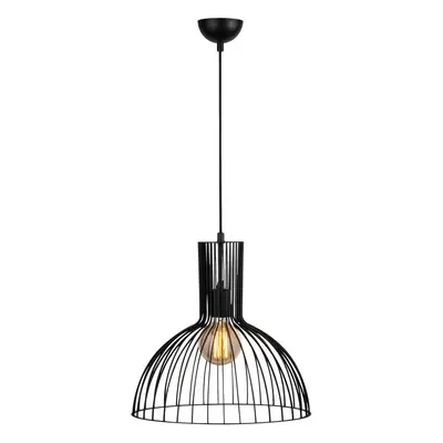 Černé závěsné svítidlo s kovovým stínidlem ø 38 cm Fellini – Opviq lights