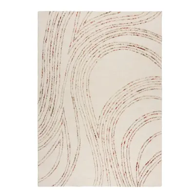 Oranžovo-krémový vlněný koberec 120x170 cm Abstract Swirl – Flair Rugs