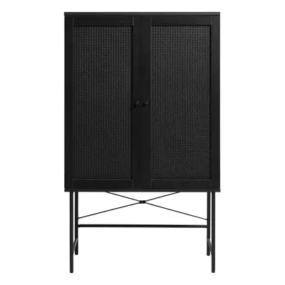 Černá skříňka v dekoru dubu 80x135 cm Pensacola – Unique Furniture