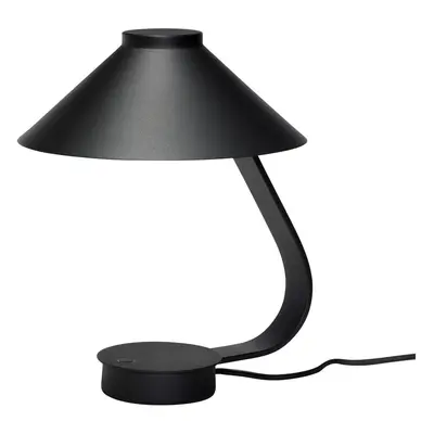 Černá LED stmívatelná stolní lampa (výška 31 cm) Muri – Hübsch