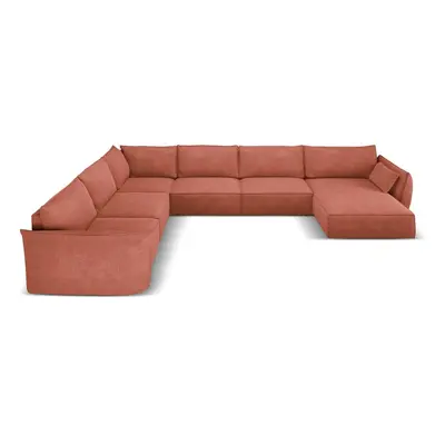 Červená rohová pohovka (levý roh) Vanda – Mazzini Sofas