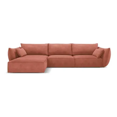 Červená rohová pohovka (levý roh) Vanda – Mazzini Sofas