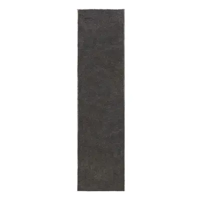 Tmavě šedý běhoun z recyklovaných vláken 60x230 cm Sheen – Flair Rugs