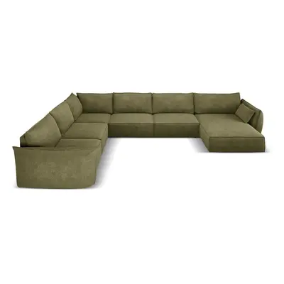 Zelená rohová pohovka (levý roh) Vanda – Mazzini Sofas