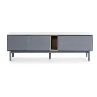 Modro-šedý TV stolek 180x56 cm Corvo – Teulat