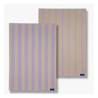 Bavlněné utěrky v sadě 2 ks 50x70 cm Stripes – Mette Ditmer Denmark