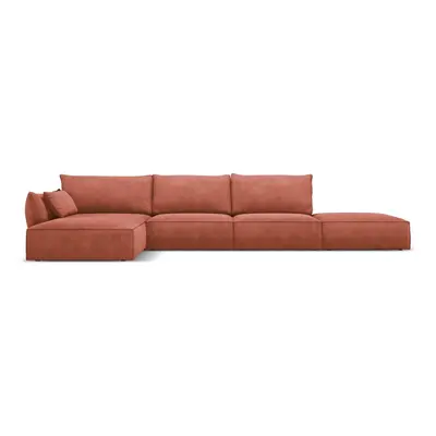 Červená rohová pohovka (levý roh) Vanda – Mazzini Sofas