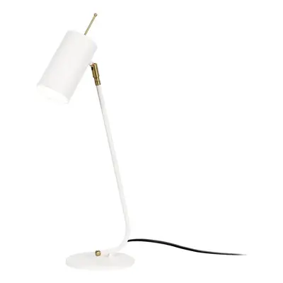 Bílá stolní lampa s kovovým stínidlem (výška 55 cm) Sivani – Opviq lights