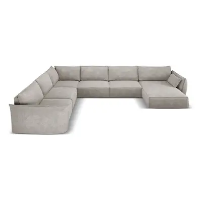 Světle šedá rohová pohovka (levý roh) Vanda – Mazzini Sofas