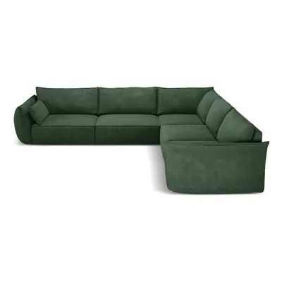 Tmavě zelená rohová pohovka (variabilní) Vanda – Mazzini Sofas