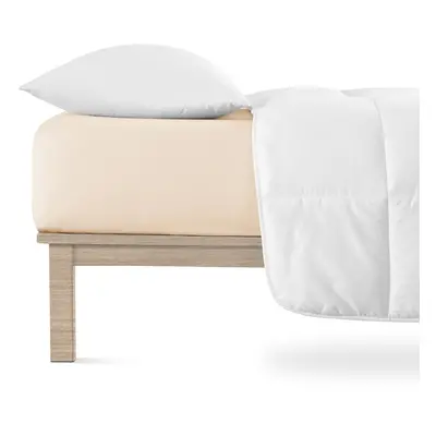 Béžové napínací prostěradlo jersey 200x220 cm Boxspring – Andrea Simone