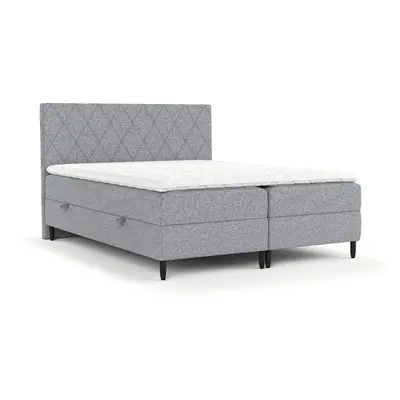 Šedá boxspring postel s úložným prostorem 160x200 cm Gwen – Maison de Rêve