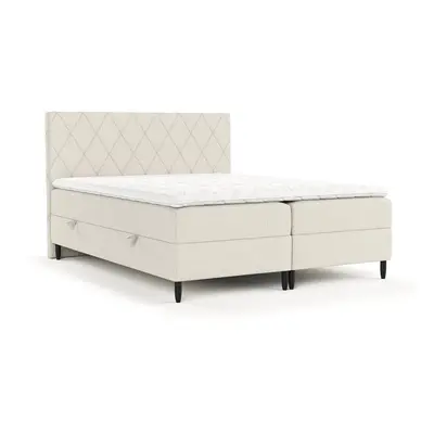 Béžová boxspring postel s úložným prostorem 160x200 cm Gwen – Maison de Rêve