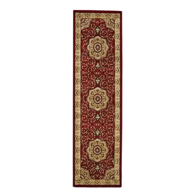 Červený běhoun 67x240 cm Heritage – Think Rugs