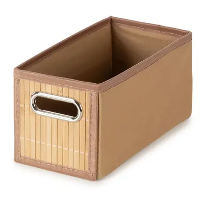 Bambusový úložný box v přírodní barvě 15x31x15 cm – Compactor