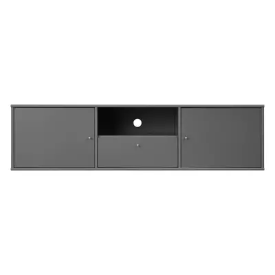 Antracitový TV stolek 161x42 cm Mistral – Hammel Furniture