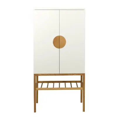 Bílá komoda Tenzo Scoop, 80 x 162 cm