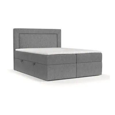 Šedá boxspring postel s úložným prostorem 200x200 cm Imagine – Maison de Rêve