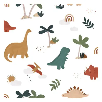 Dětská tapeta 10 m x 50 cm Cool Dinosaurs – Lilipinso