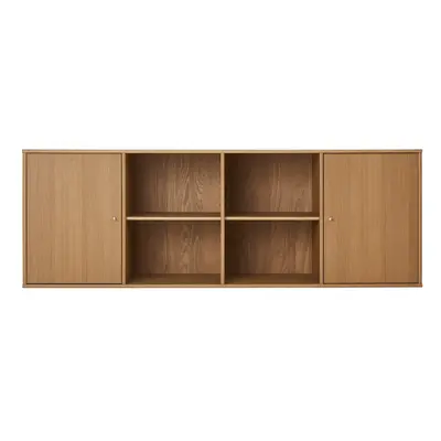 Nízká závěsná komoda v dekoru dubu v přírodní barvě 176x61 cm Mistral – Hammel Furniture