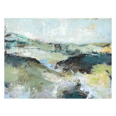 Obraz s ručně malovanými prvky 118x90 cm Green Mountain – Malerifabrikken