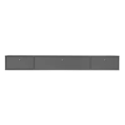 Antracitový TV stolek 176x22 cm Mistral – Hammel Furniture