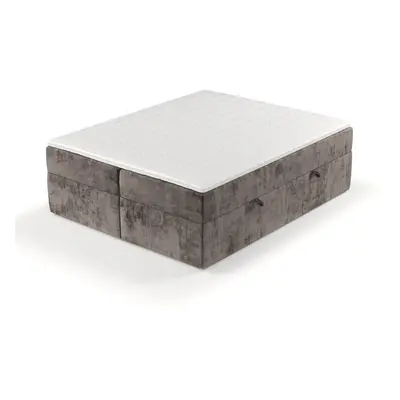 Hnědá boxspring postel s úložným prostorem 180x200 cm Yoko – Maison de Rêve