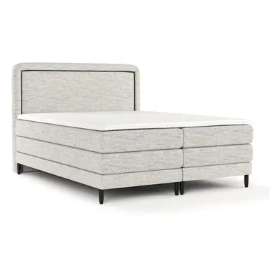 Světle šedá boxspring postel 140x200 cm Dove – Maison de Rêve