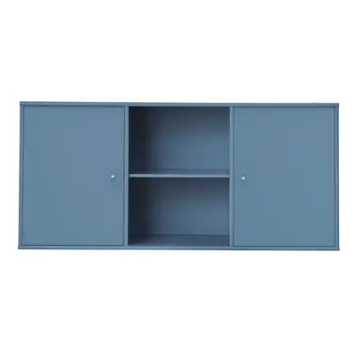 Modrá nízká závěsná komoda 133x61 cm Mistral – Hammel Furniture