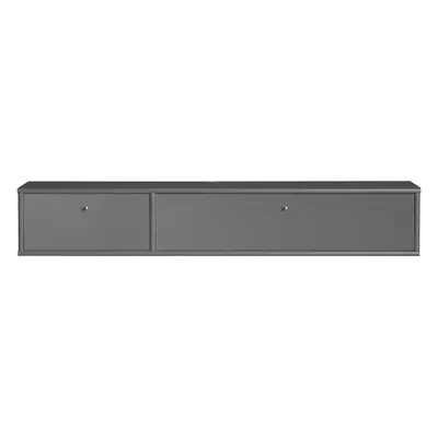 Antracitový TV stolek 136x22 cm Mistral – Hammel Furniture