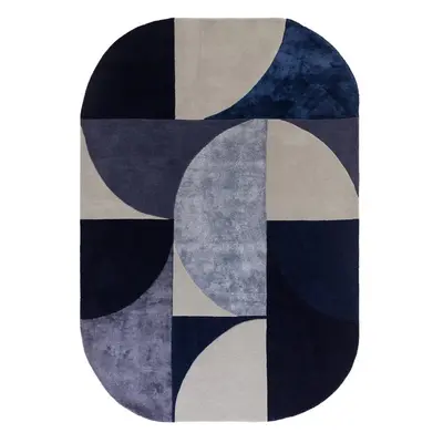 Tmavě modrý vlněný koberec 160x230 cm Indigo – Asiatic Carpets