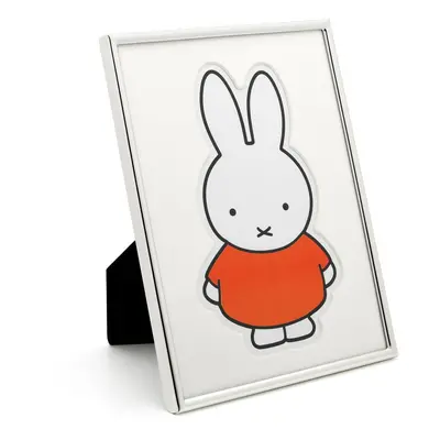 Kovový stojací/na zeď rámeček ve stříbrné barvě 15x20 cm Miffy – Zilverstad