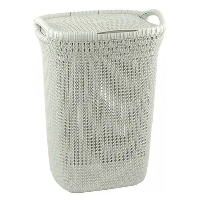 Béžový koš na prádlo Curver Knit Hamper, 57 l