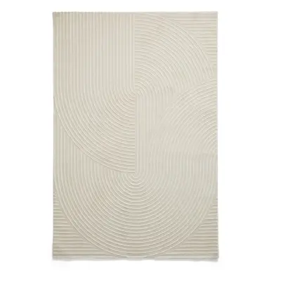 Krémový pratelný koberec z recyklovaných vláken 120x170 cm Flores – Think Rugs