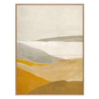 Ručně malovaný obraz 90x120 cm Yellow Field – Malerifabrikken