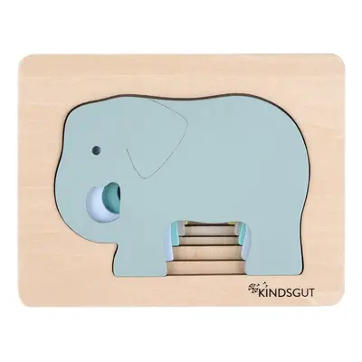 Dřevěné dětské puzzle Kindsgut Elephant