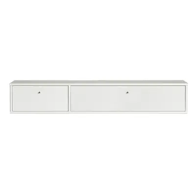 Bílý TV stolek 136x22 cm Mistral – Hammel Furniture